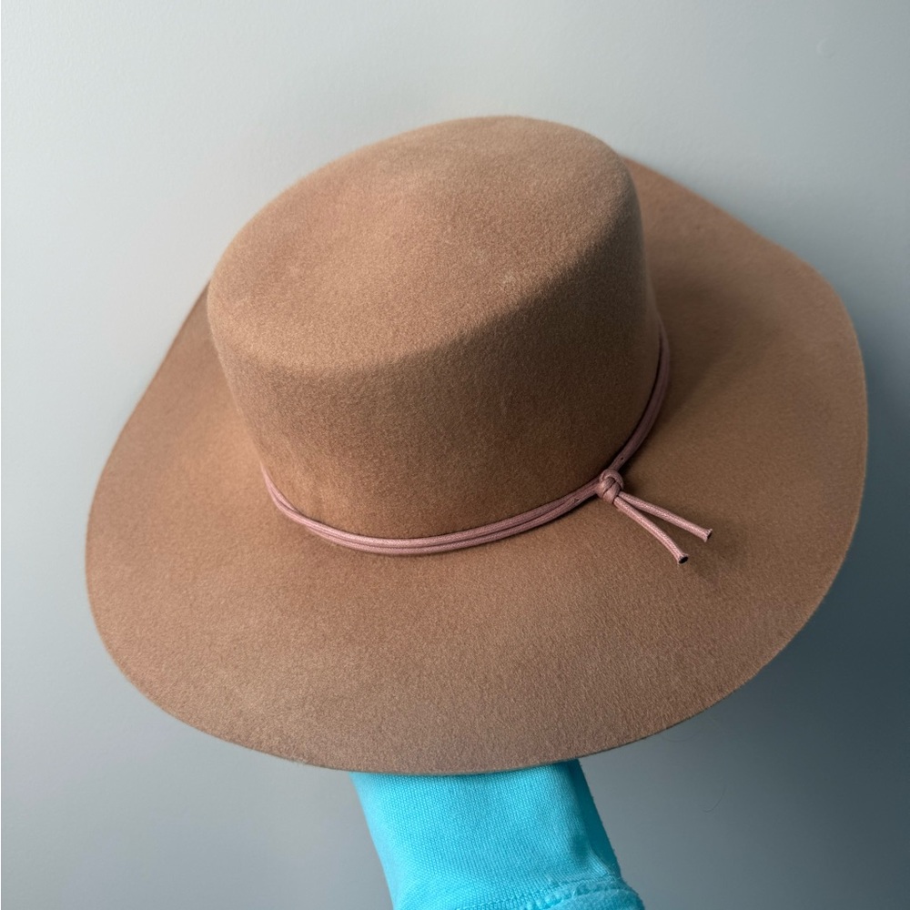 tentree Tan Hat with Pink Accent